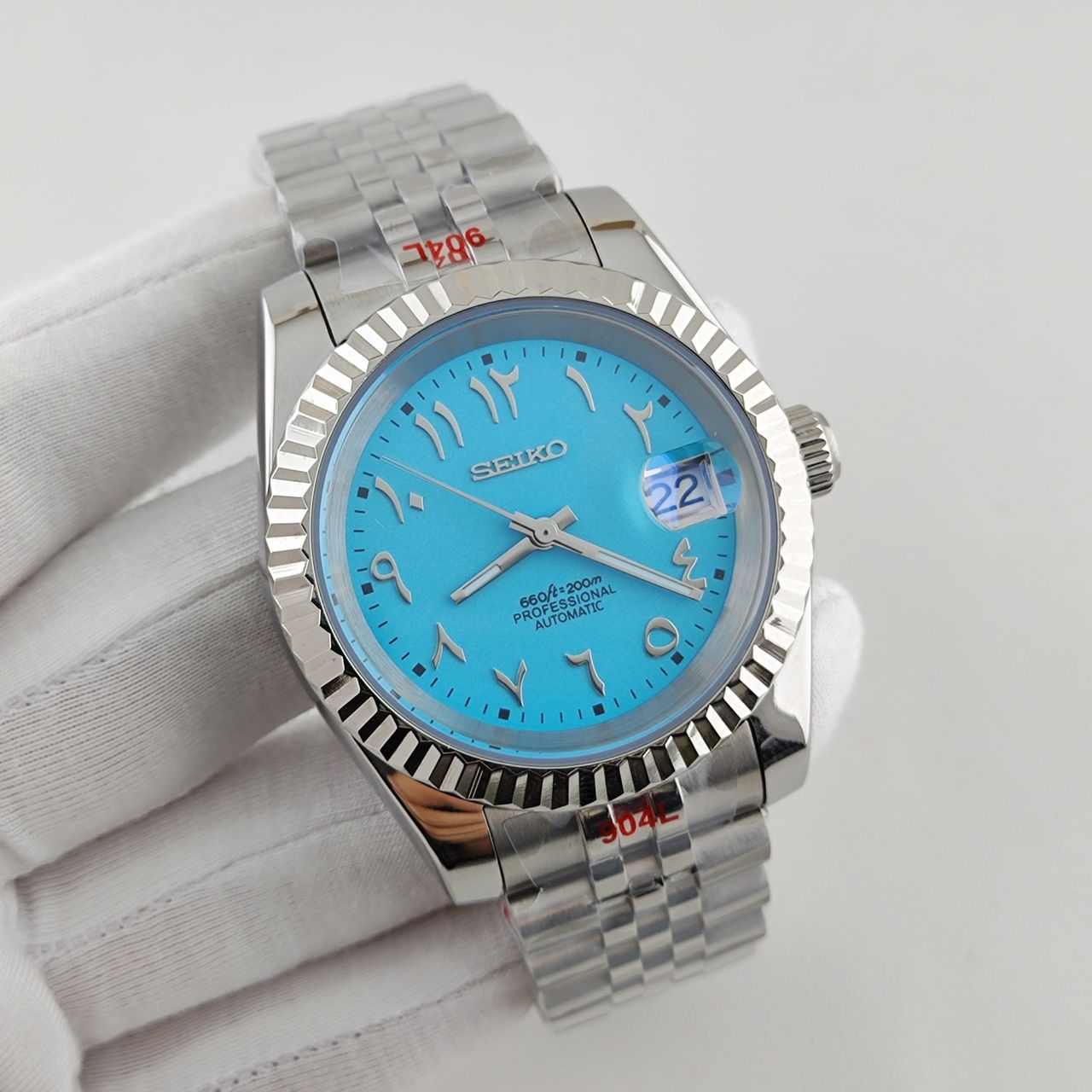 Seiko Mod Datejust Arabic Tiffany